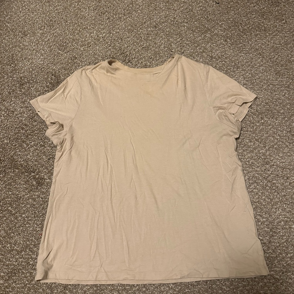 a new day Women's Short Sleeve Beige Tee